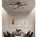 EMIBIG HALO 6 BURGUNDY Bordó Beltéri Mennyezeti lámpa GX53 IP20 EB-1681-6
