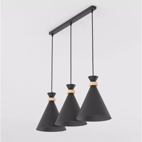 EMIBIG ZERO 3 BLACK Fekete Beltéri Függőlámpa E27 IP20 EB-1682-3