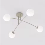 EMIBIG PREGOS 4 MOKKA OPAL Bézs Beltéri Mennyezeti lámpa E14 IP20 EB-1685-4