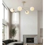 EMIBIG PREGOS 4 MOKKA OPAL Bézs Beltéri Mennyezeti lámpa E14 IP20 EB-1685-4