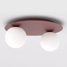   EMIBIG SOLAR 2 BURGUNDY OPAL Bordó Beltéri Mennyezeti lámpa E14 IP20 EB-1688-2