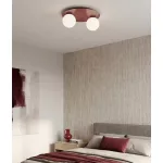 EMIBIG SOLAR 2 BURGUNDY OPAL Bordó Beltéri Mennyezeti lámpa E14 IP20 EB-1688-2