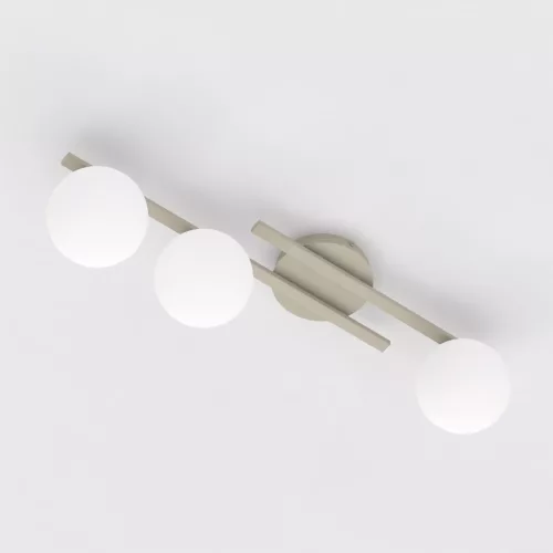 EMIBIG KAIRO 3 MOKKA OPAL Bézs Beltéri Mennyezeti lámpa E14 IP20 EB-1689-3