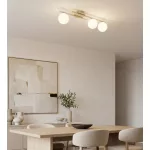 EMIBIG KAIRO 3 MOKKA OPAL Bézs Beltéri Mennyezeti lámpa E14 IP20 EB-1689-3