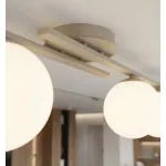 EMIBIG KAIRO 3 MOKKA OPAL Bézs Beltéri Mennyezeti lámpa E14 IP20 EB-1689-3