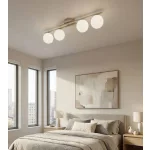 EMIBIG KAIRO 4 MOKKA OPAL Bézs Beltéri Mennyezeti lámpa E14 IP20 EB-1689-4
