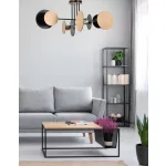 EMIBIG ZITA 4 BLACK Fekete Beltéri Mennyezeti lámpa E27 IP20 EB-173-4