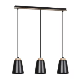   EMIBIG BOLERO 3 BLACK Fekete Beltéri Függőlámpa E27 IP20 EB-442-3