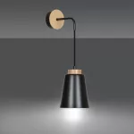 EMIBIG BOLERO K1 BLACK Fekete Beltéri Fali lámpa E27 IP20 EB-442-K1