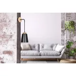 EMIBIG BOLERO K1 BLACK Fekete Beltéri Fali lámpa E27 IP20 EB-442-K1