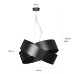 EMIBIG VIENO BLACK Fekete Beltéri Függőlámpa E27 IP20 EB-512-1