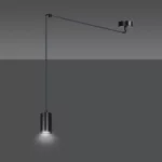 EMIBIG TRAKER 1 BL/BLACK Fekete Beltéri Függőlámpa GU10 IP20 EB-524-1