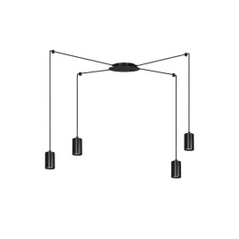   EMIBIG TRAKER 4 BL/BLACK Fekete Beltéri Függőlámpa GU10 IP20 EB-524-4