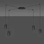 EMIBIG TRAKER 4 BL/BLACK Fekete Beltéri Függőlámpa GU10 IP20 EB-524-4