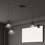 EMIBIG TRAKER 4 BL/BLACK Fekete Beltéri Függőlámpa GU10 IP20 EB-524-4