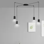EMIBIG TRAKER 4 BL/BLACK Fekete Beltéri Függőlámpa GU10 IP20 EB-524-4