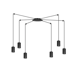   EMIBIG TRAKER 6 BL/BLACK Fekete Beltéri Függőlámpa GU10 IP20 EB-524-6