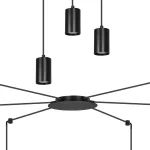 EMIBIG TRAKER 6 BL/BLACK Fekete Beltéri Függőlámpa GU10 IP20 EB-524-6