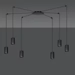 EMIBIG TRAKER 6 BL/BLACK Fekete Beltéri Függőlámpa GU10 IP20 EB-524-6