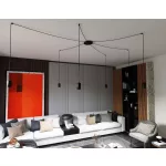EMIBIG TRAKER 6 BL/BLACK Fekete Beltéri Függőlámpa GU10 IP20 EB-524-6