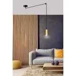 EMIBIG TRAKER 1 BL/GOLD Fekete Beltéri Függőlámpa GU10 IP20 EB-526-1