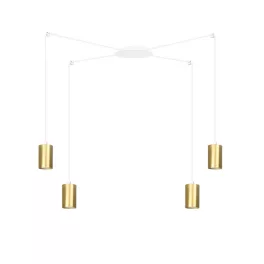   EMIBIG TRAKER 4 WH/GOLD Fehér Beltéri Függőlámpa GU10 IP20 EB-527-4