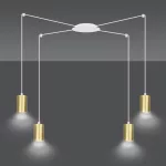 EMIBIG TRAKER 4 WH/GOLD Fehér Beltéri Függőlámpa GU10 IP20 EB-527-4