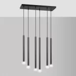EMIBIG SELTER 6 BLACK Fekete Beltéri Függőlámpa G9 IP20 EB-552-6