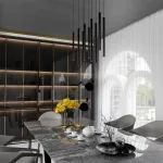 EMIBIG SELTER 9 BLACK Fekete Beltéri Függőlámpa G9 IP20 EB-552-9