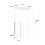EMIBIG SELTER 6 WHITE Fehér Beltéri Függőlámpa G9 IP20 EB-553-6