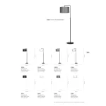 EMIBIG TRAPO LP1 BL WHITE Fekete Beltéri Állólámpa E27 IP20 EB-570-2