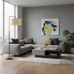 EMIBIG TRAPO LP1 BL ECRU Fekete Beltéri Állólámpa E27 IP20 EB-570-4