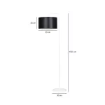 EMIBIG TRAPO LP1 WH BLACK Fehér Beltéri Állólámpa E27 IP20 EB-571-1
