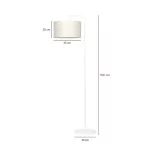 EMIBIG TRAPO LP1 WH ECRU Fehér Beltéri Állólámpa E27 IP20 EB-572-1