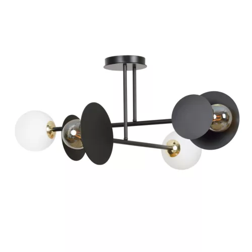 EMIBIG MINERVA 4 BLACK Fekete Beltéri Mennyezeti lámpa E27 IP20 EB-612-4