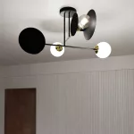 EMIBIG MINERVA 4 BLACK Fekete Beltéri Mennyezeti lámpa E27 IP20 EB-612-4