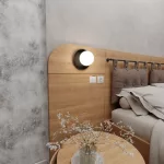 EMIBIG MINERVA K1 BLACK Fekete Beltéri Fali lámpa E14 IP20 EB-612-K1