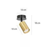 EMIBIG ZEN 1 BLACK Fekete Beltéri Mennyezeti lámpa GU10 IP20 EB-622-1