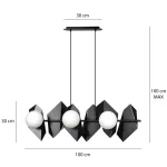EMIBIG DRIFTON 6 BLACK Fekete Beltéri Függőlámpa E14 IP20 EB-636-6