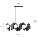 EMIBIG DRIFTON 6 BLACK Fekete Beltéri Függőlámpa E14 IP20 EB-636-6