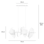 EMIBIG DRIFTON 4 WHITE Fehér Beltéri Függőlámpa E14 IP20 EB-637-4