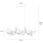 EMIBIG DRIFTON 6 WHITE Fehér Beltéri Függőlámpa E14 IP20 EB-637-6