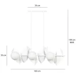EMIBIG DRIFTON 6 WHITE Fehér Beltéri Függőlámpa E14 IP20 EB-637-6
