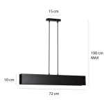 EMIBIG GENTOR 3 BLACK Fekete Beltéri Függőlámpa E27 IP20 EB-672-3