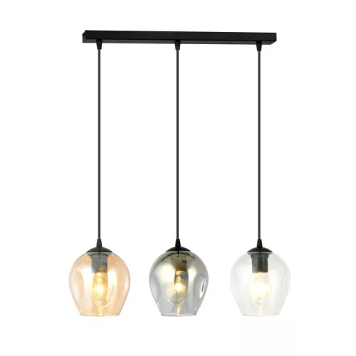 EMIBIG ISTAR 3 BL MIX Fekete Beltéri Függőlámpa E27 IP20 EB-678-3