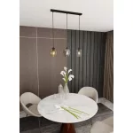 EMIBIG ISTAR 3 BL MIX Fekete Beltéri Függőlámpa E27 IP20 EB-678-3