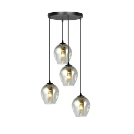   EMIBIG ISTAR 4 BL PREMIUM GRAFIT Fekete Beltéri Függőlámpa E27 IP20 EB-680-4PREM