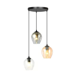   EMIBIG ISTAR 3 BL PREMIUM MIX Fekete Beltéri Függőlámpa E27 IP20 EB-682-3PREM