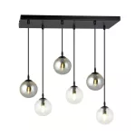 EMIBIG COSMO 6 BL MIX2 Fekete Beltéri Függőlámpa E14 IP20 EB-714-6M2