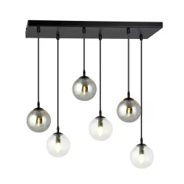   EMIBIG COSMO 6 BL MIX2 Fekete Beltéri Függőlámpa E14 IP20 EB-714-6M2